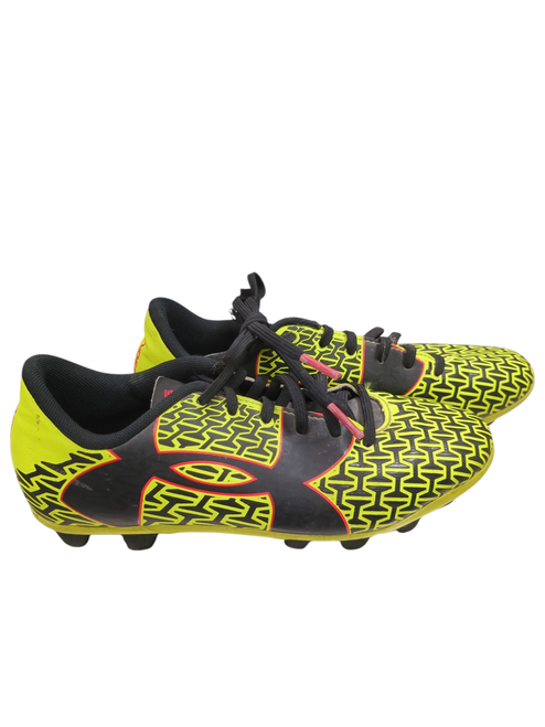 Vist Large View of Product Image Which is Used Under Armour 1264208-734 YEL/BLK CLEATS Soccer Cleats Black And Yellow Junior 02.5