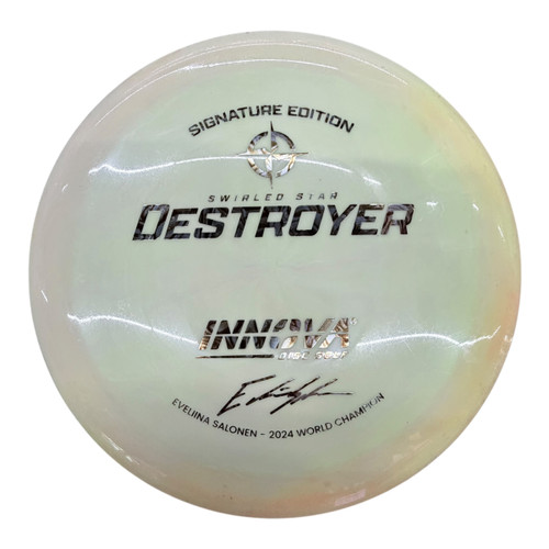 Vist Large View of Product Image Which is Used Innova SWIRLED STAR DESTROYER Disc Golf Driver None 165g