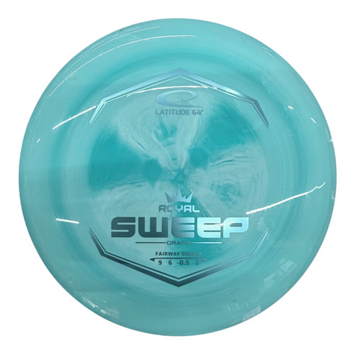 Vist Large View of Product Image Which is Used Latitude 64 ROYAL GRAND SWEEP Disc Golf Driver Turquoise 174g