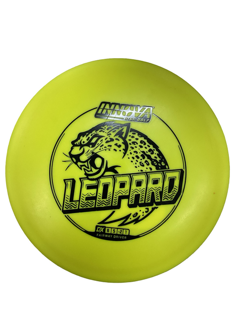 Vist Large View of Product Image Which is Used Innova LEOPARD Disc Golf Driver Yellow