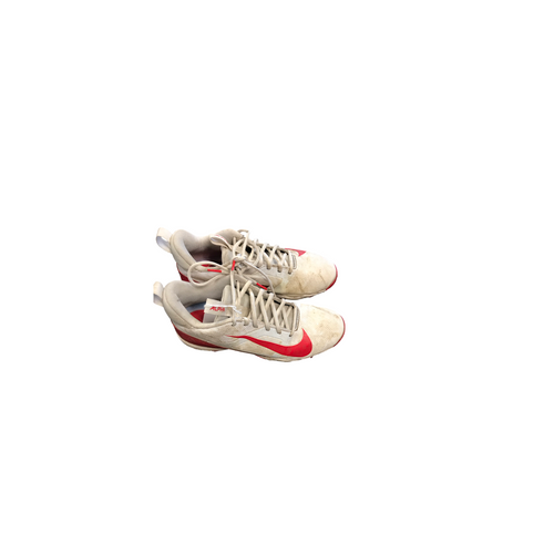 Vist Large View of Product Image Which is Used Nike ALPHA BB/SB Cleats White Senior 7.5