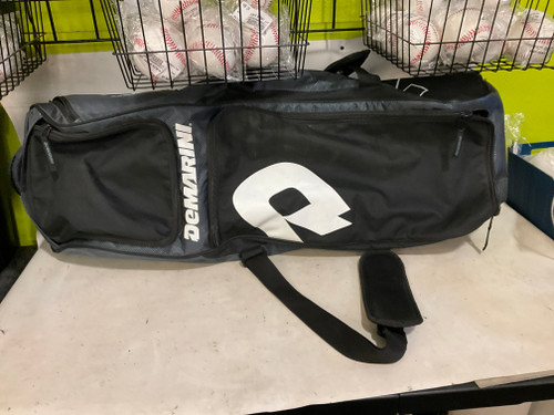 Vist Large View of Product Image Which is Used Demarini WHEELED BAG BB/SB Player Wheeled Bag Black