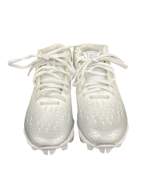 Vist Large View of Product Image Which is Used Under Armour Jr FB Cleats White Junior 03