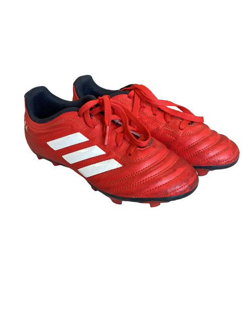 Vist Large View of Product Image Which is Used Adidas Soccer Cleats Red Junior 02