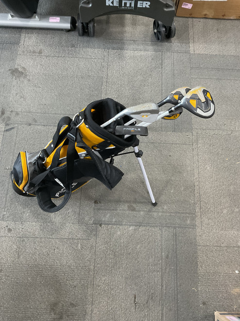 Vist Large View of Product Image Which is Used Wilson PROFILE KIDS SET Jr Package Set RH Black 5 Piece