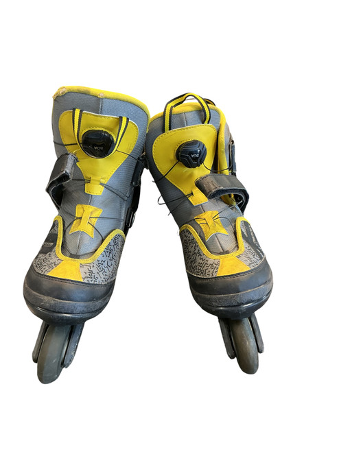 Vist Large View of Product Image Which is Used K2 RAIDER Senior Rec Fitness Skates Yellow Senior 6