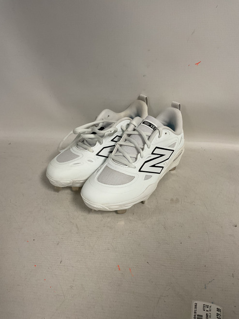 Vist Large View of Product Image Which is Used New Balance FRESHFOAM X VELO METAL BB/SB Cleats White Senior 6