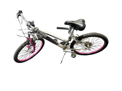 Vist Large View of Product Image Which is Used Schwinn CASCADE Mountain Bike Girls White 24"