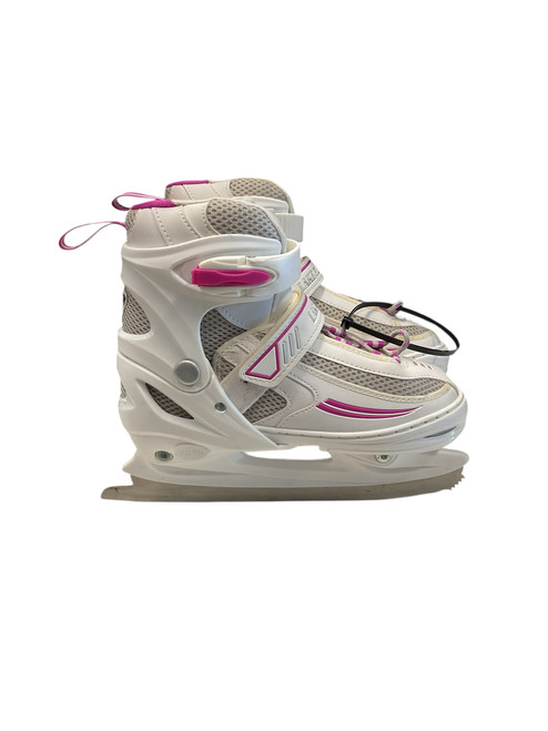 Vist Large View of Product Image Which is Used Lake Placid SUMMIT 1-4 Girls Figure Skate White Adjustable