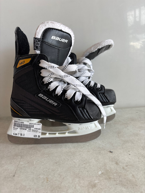 Vist Large View of Product Image Which is Used Bauer SUPREME 140 Youth Hockey Skate Youth 08.0