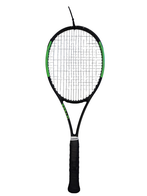 Vist Large View of Product Image Which is Used Wilson BLADE 98 V6.0 Adult Tennis Racquet Black 4 3/8"