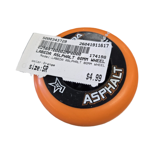 Vist Large View of Product Image Which is Used LABEDA ASLPHALT 80MM WHEEL Street Hockey Accessories Orange Senior