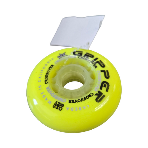 Vist Large View of Product Image Which is Used LABEDA GRIPPER CROSSOVER 80MM WHEEL Street Hockey Accessories Yellow Senior