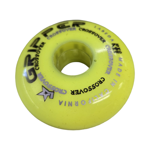 Vist Large View of Product Image Which is Used LABEDA GRIPPER CROSSOVER 76MM WHEEL Street Hockey Accessories Yellow Senior