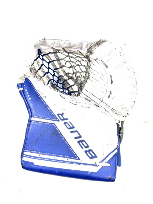 Vist Large View of Product Image Which is Used Bauer GSX Inter Goalie Catcher White