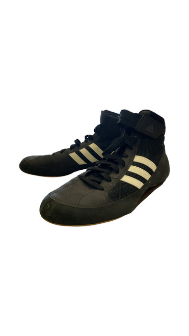 Vist Large View of Product Image Which is Used, Adidas, Wrestling Shoes, Black, Senior, 8.5