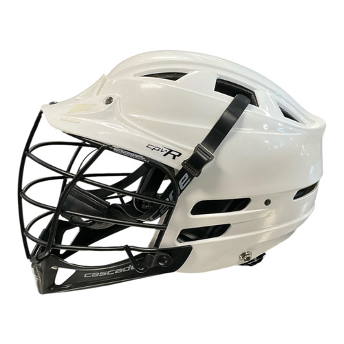 Vist Large View of Product Image Which is Used Cascade CPV R Lacrosse Helmet White S/M