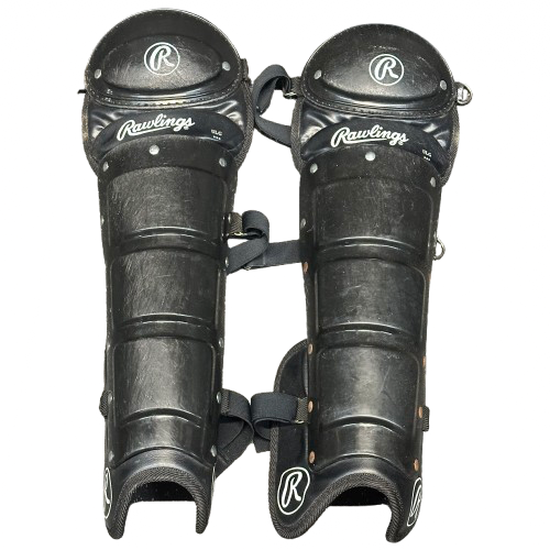 Vist Large View of Product Image Which is Used Rawlings ULG Umpire Leg Guards Black