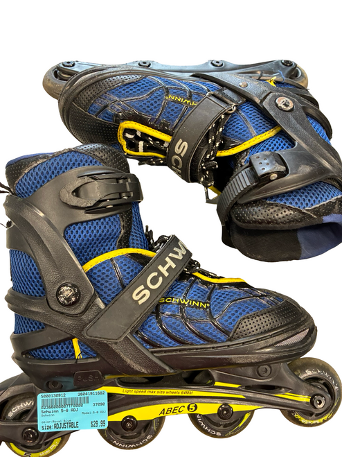 Vist Large View of Product Image Which is Used Schwinn 5-8 ADJ Senior Rec Fitness Skates Royal Blue Adjustable