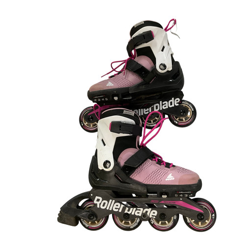 Vist Large View of Product Image Which is Used Rollerblade MICROBLADE ROLLERBLADES Junior Aggressive Skates Pink Adjustable