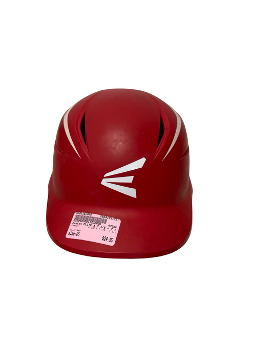 Vist Large View of Product Image Which is Used Easton ELITE X Matte 7 1/8 - 7 1/2 Sr Batting Helmet Red