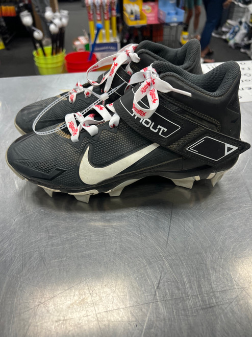 Vist Large View of Product Image Which is Used Nike TROUT BB/SB Cleats Black Senior 7