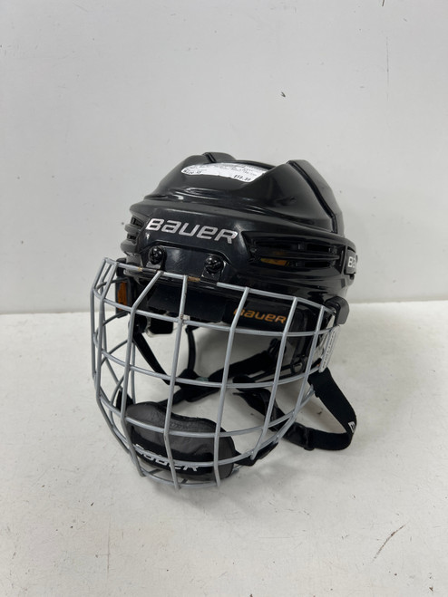 Vist Large View of Product Image Which is Used Bauer REAKT 100 YTH Helmet Cage Combo Black XS