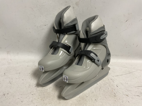 Vist Large View of Product Image Which is Used CCM TYKE 2-4 Junior Hockey Skate Grey Adjustable