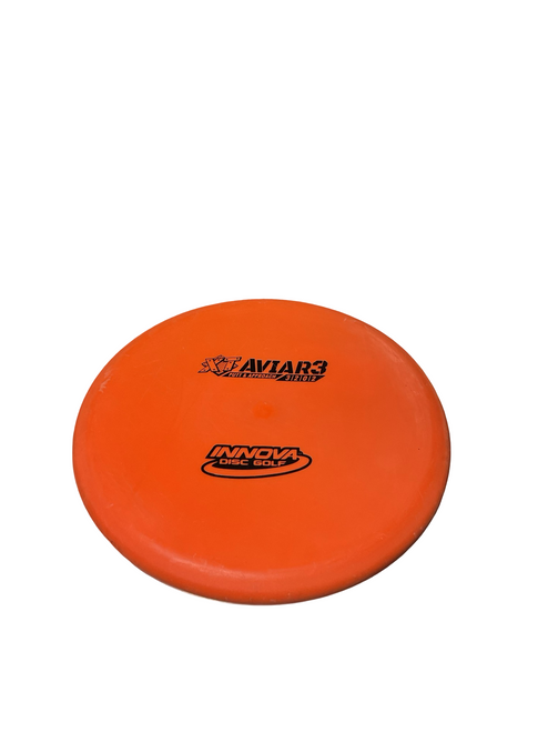 Vist Large View of Product Image Which is Used Innova AVIAR 3 Disc Golf Putter Orange
