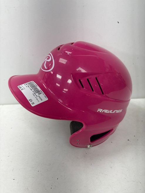 Vist Large View of Product Image Which is Used Rawlings CFTBH-R1 Batting Helmet No Mask Pink XS