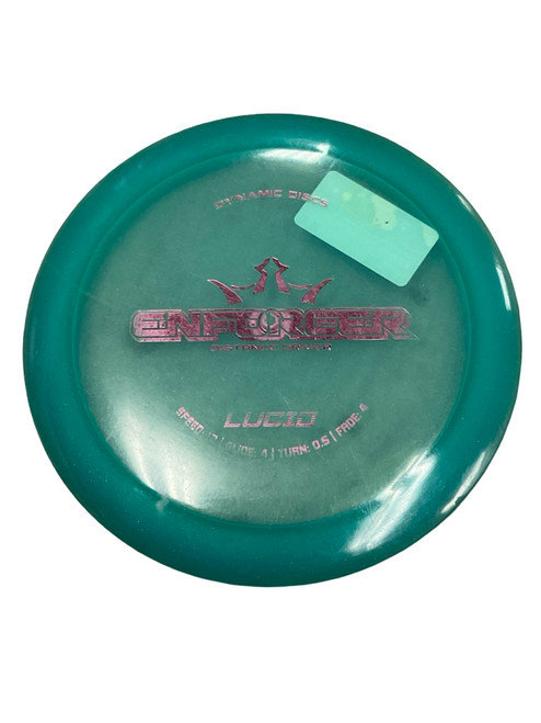 Vist Large View of Product Image Which is Used Dynamic Discs LUCID ENFORCER Disc Golf Driver Carolina Blue 170g