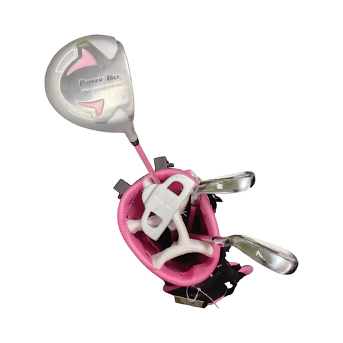 Vist Large View of Product Image Which is Used Powerbilt JR Jr Package Set RH Pink 5 Piece