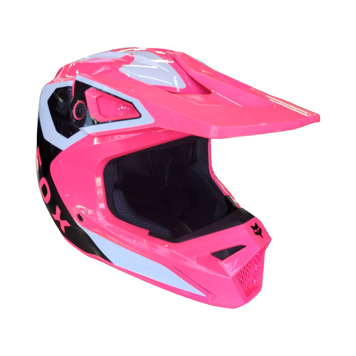 Vist Large View of Product Image Which is Used Fox V1 HELMET LG Adult Helmet Pink LG