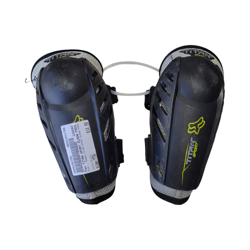 Vist Large View of Product Image Which is Used Fox TITAN SPORT ELBOW PADS Junior Elbow Guard Black Youth