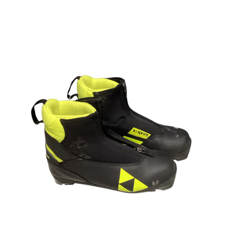 Vist Large View of Product Image Which is Used Fischer Boys NNN XC Ski Boots Black JR-02