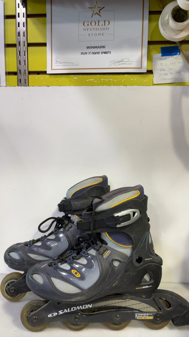 Vist Large View of Product Image Which is Used Salomon ENERGYZER Senior Rec Fitness Skates Black Senior 9