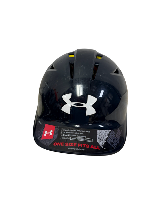 Vist Large View of Product Image Which is Used Under Armour Converge UABH2-100 6 1/2 - 7 1/2 Batting Helmet Navy Blue