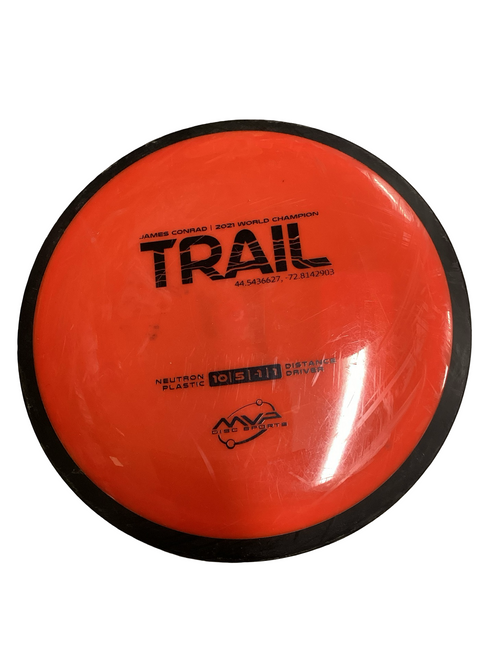 Vist Large View of Product Image Which is Used MVP TRAIL Disc Golf Driver Red