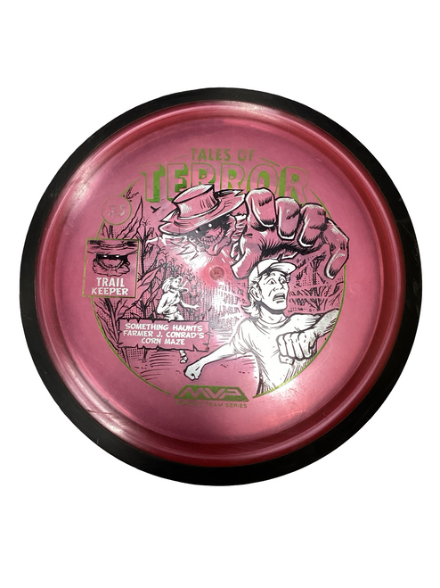 Vist Large View of Product Image Which is Used MVP TRAIL Disc Golf Driver Red