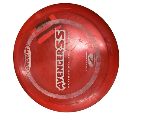 Vist Large View of Product Image Which is Used Discraft AVENGER SS Disc Golf Driver Red