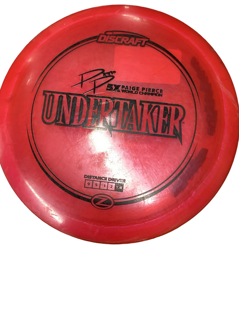 Vist Large View of Product Image Which is Used Discraft UNDERTAKER Disc Golf Driver Red