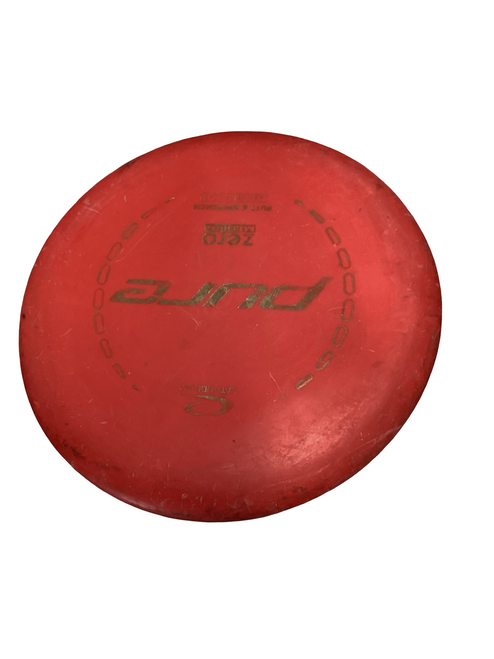 Vist Large View of Product Image Which is Used Latitude 64 PURE Disc Golf Putter Red