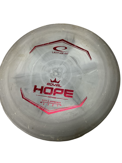 Vist Large View of Product Image Which is Used Latitude 64 HOPE Disc Golf Putter Grey