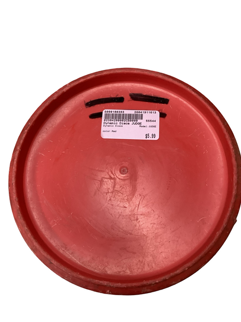 Vist Large View of Product Image Which is Used Dynamic Discs JUDGE Disc Golf Putter Red