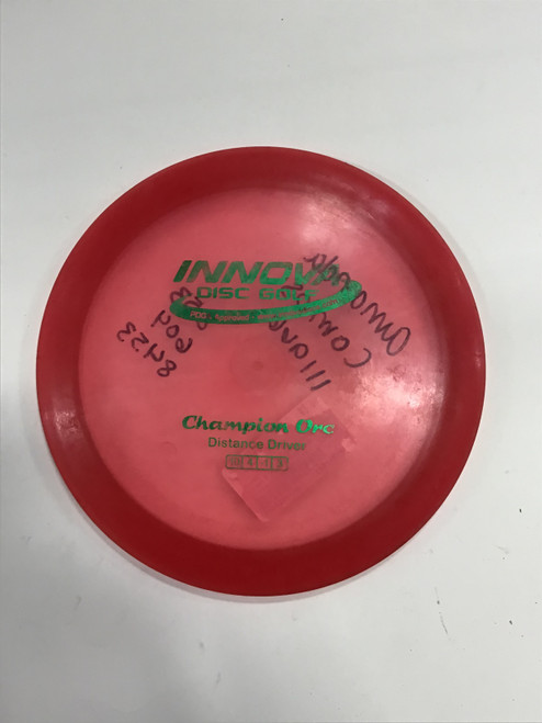 Vist Large View of Product Image Which is Used Innova CHAMPION ORC Disc Golf Driver Red 175g