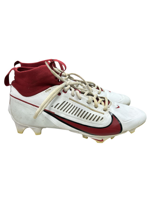 Vist Large View of Product Image Which is Used Nike FJ1581-160 WHT/RED CLEATS Adult FB Cleats White And Red Senior 10