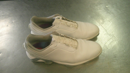 Vist Large View of Product Image Which is Used Foot Joy TOUR ALPHA BOA Mens Golf Shoes White Senior 15