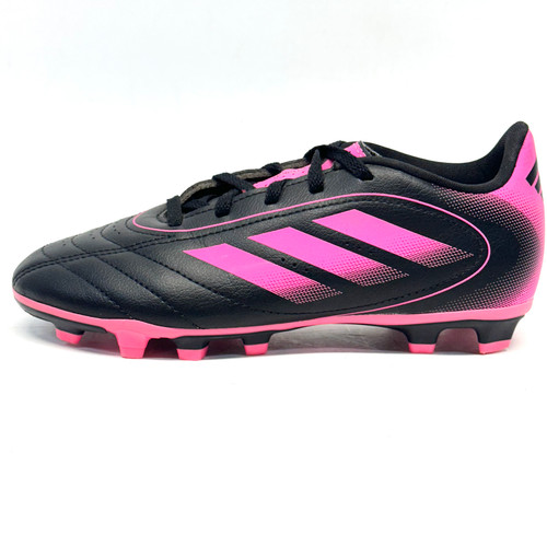 Vist Large View of Product Image Which is Used Adidas GOLETTO IX Soccer Cleats Black And Pink Junior 03
