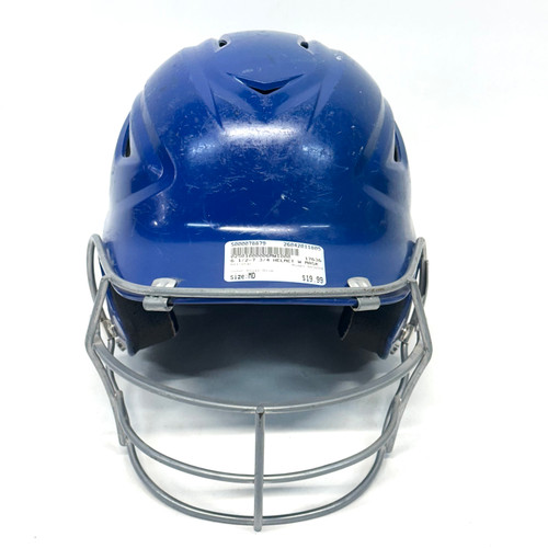 Vist Large View of Product Image Which is Used All-Star BH3000 Batting Helmet w/Mask Royal Blue MD