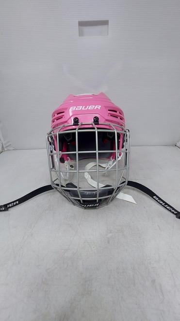 Vist Large View of Product Image Which is Used Bauer IMS5.0 Helmet Cage Combo Pink LG